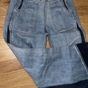 FP Women's Blue Flared Jeans